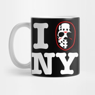 I hockey mask New York! Mug